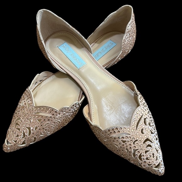 Betsey Jonhson Lucy, Jeweled, Cutout Women's Flats, size 8.5 - Picture 16 of 16